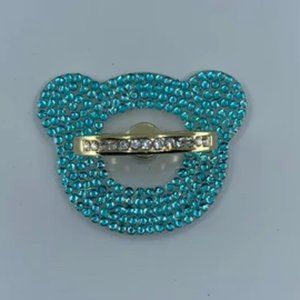 Handmade clear bear phone Ring Stand, Grip.
